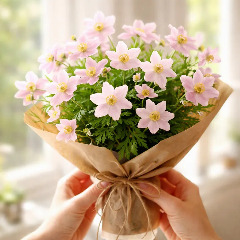 Anémone des bois - rose - image 3