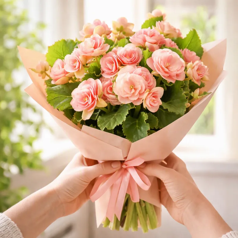 Bégonia - rose - image 3