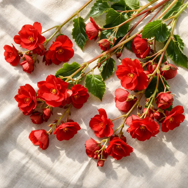 Bégonia - rouge - image 4