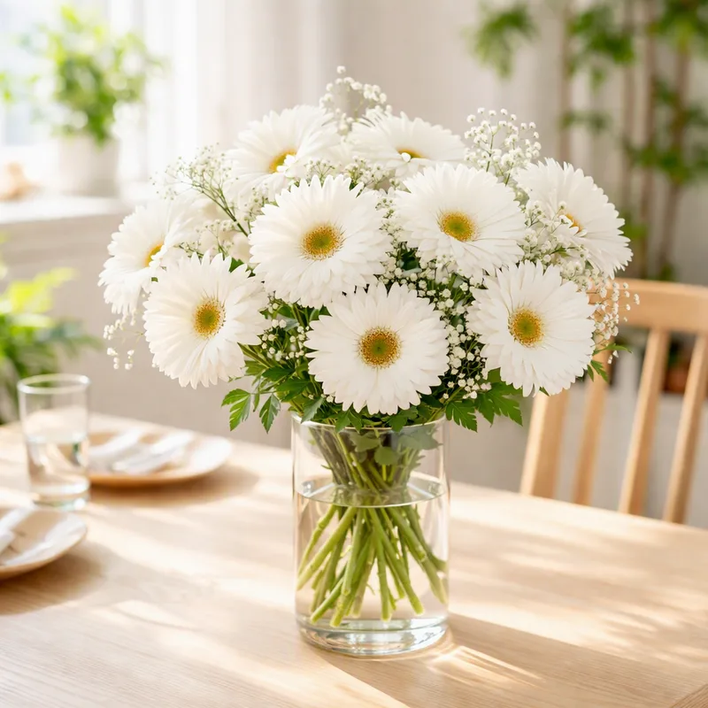 Gerbera - blanc - image 2
