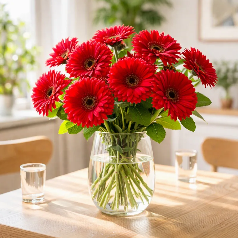 Gerbera - rouge - image 2