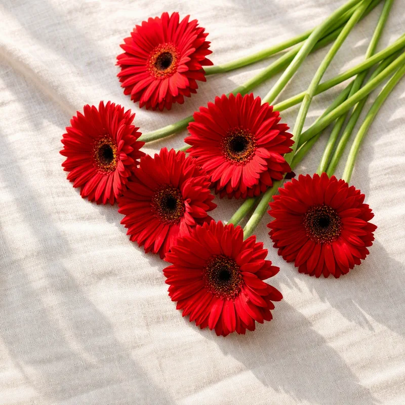 Gerbera - rouge - image 4