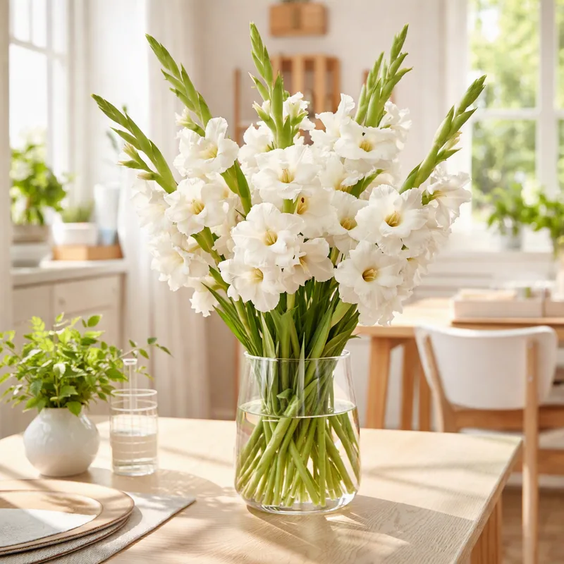 Glaïeul - blanc - image 2