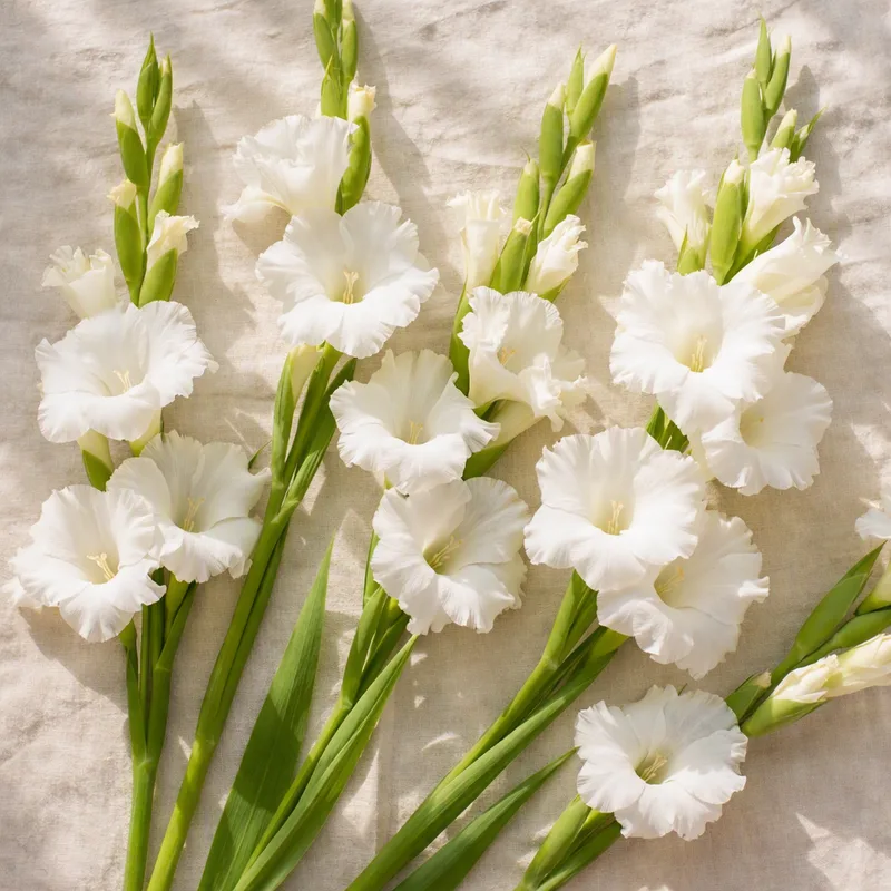 Glaïeul - blanc - image 4
