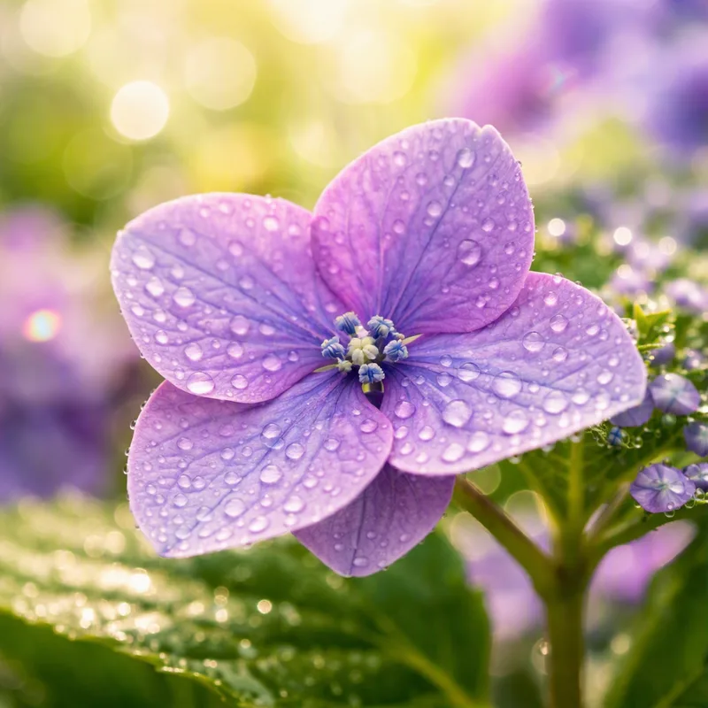 Hortensia - fleur ornementale aux grandes ombelles