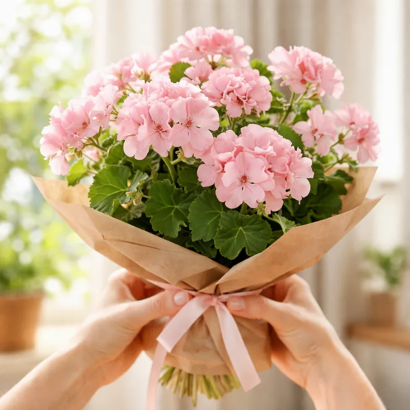Pélargonium - rose - image 3