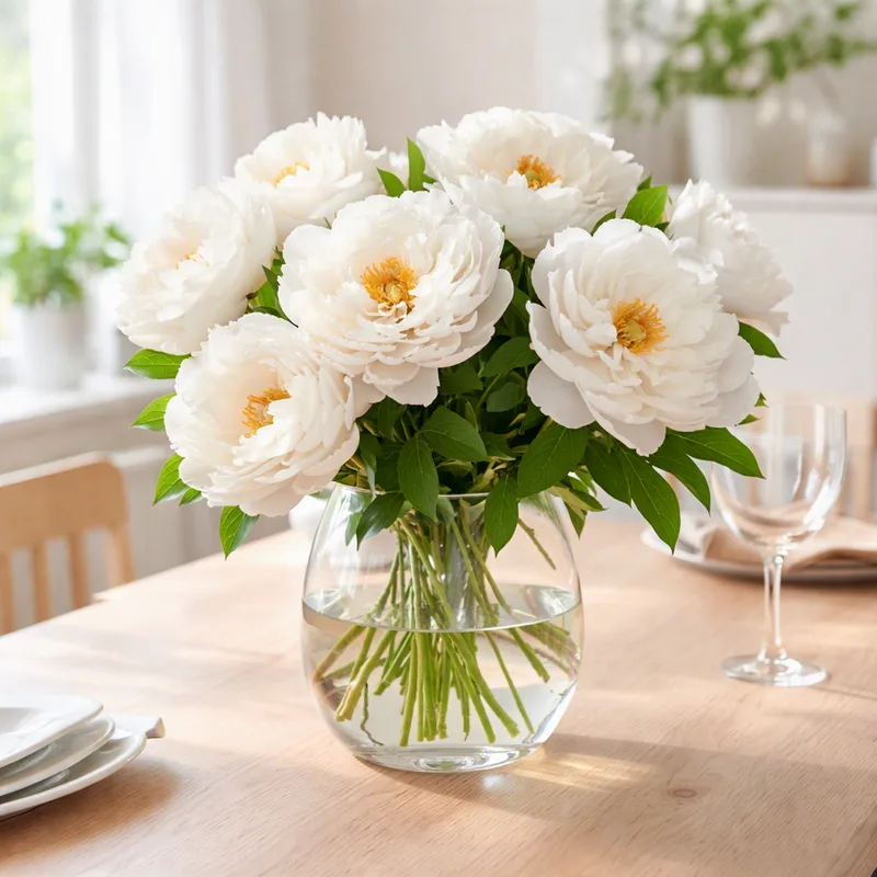Pivoine - blanc - image 2