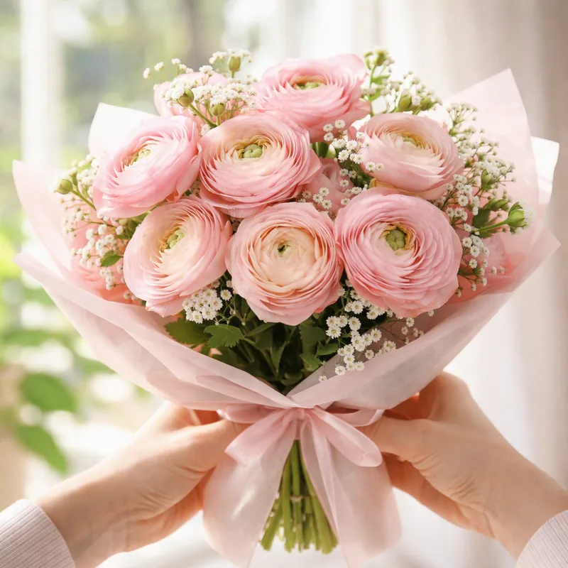 Renoncule - rose - image 3