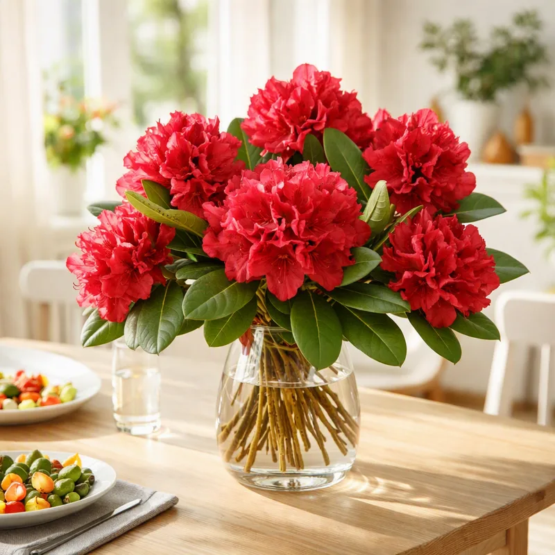 Rhododendron - rouge - image 2