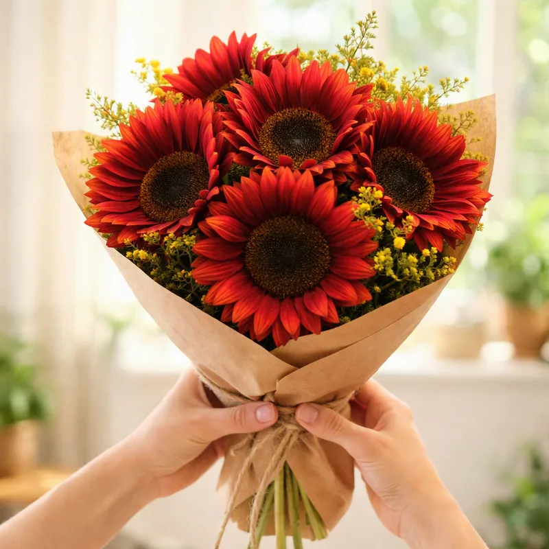 Tournesol - rouge - image 3