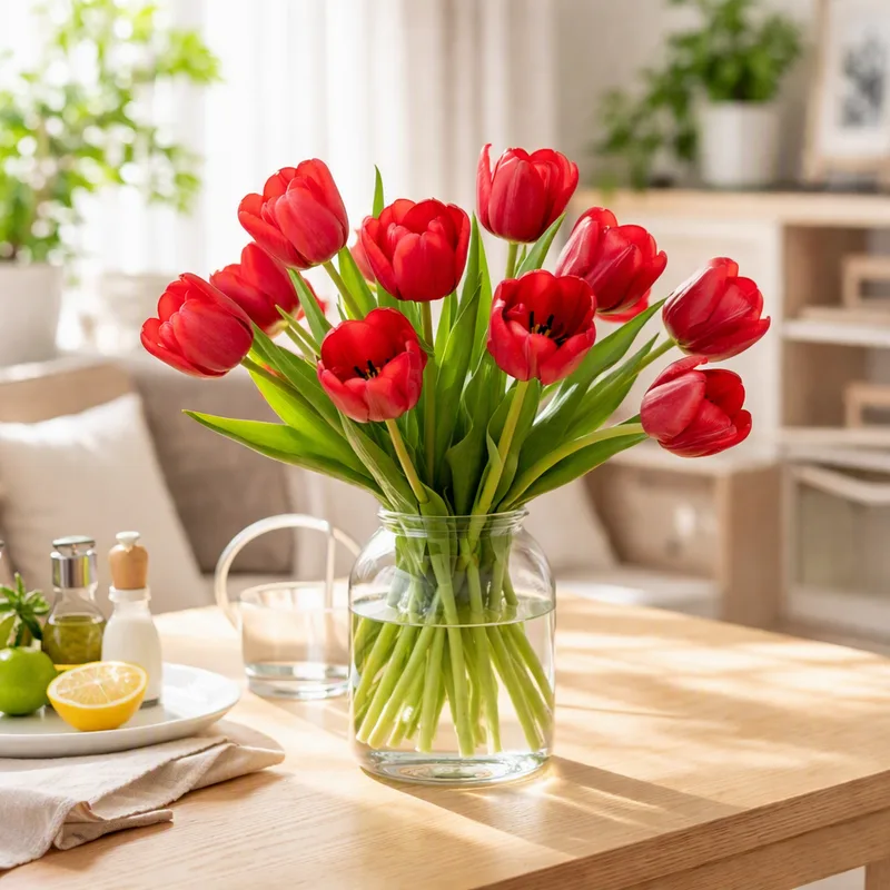 Tulipe - rouge - image 2