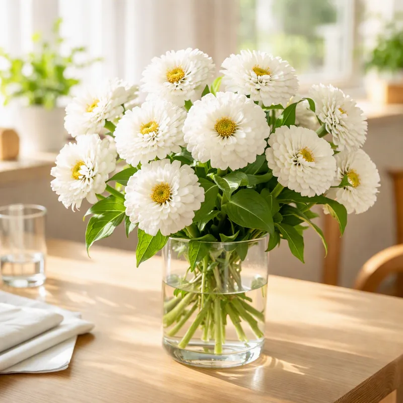 Zinnia - blanc - image 2