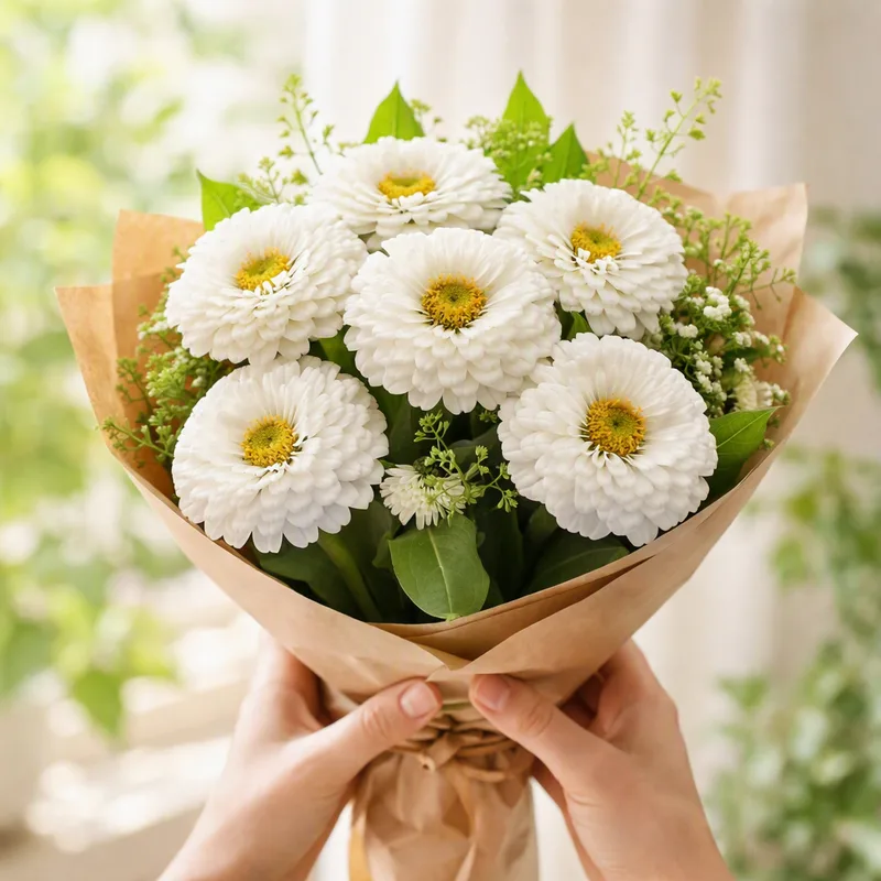 Zinnia - blanc - image 3